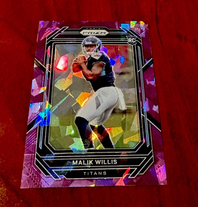 2022 MALIK WILLIS 78/225 Rookie Panini Prizm Purple Ice Packers RC #303