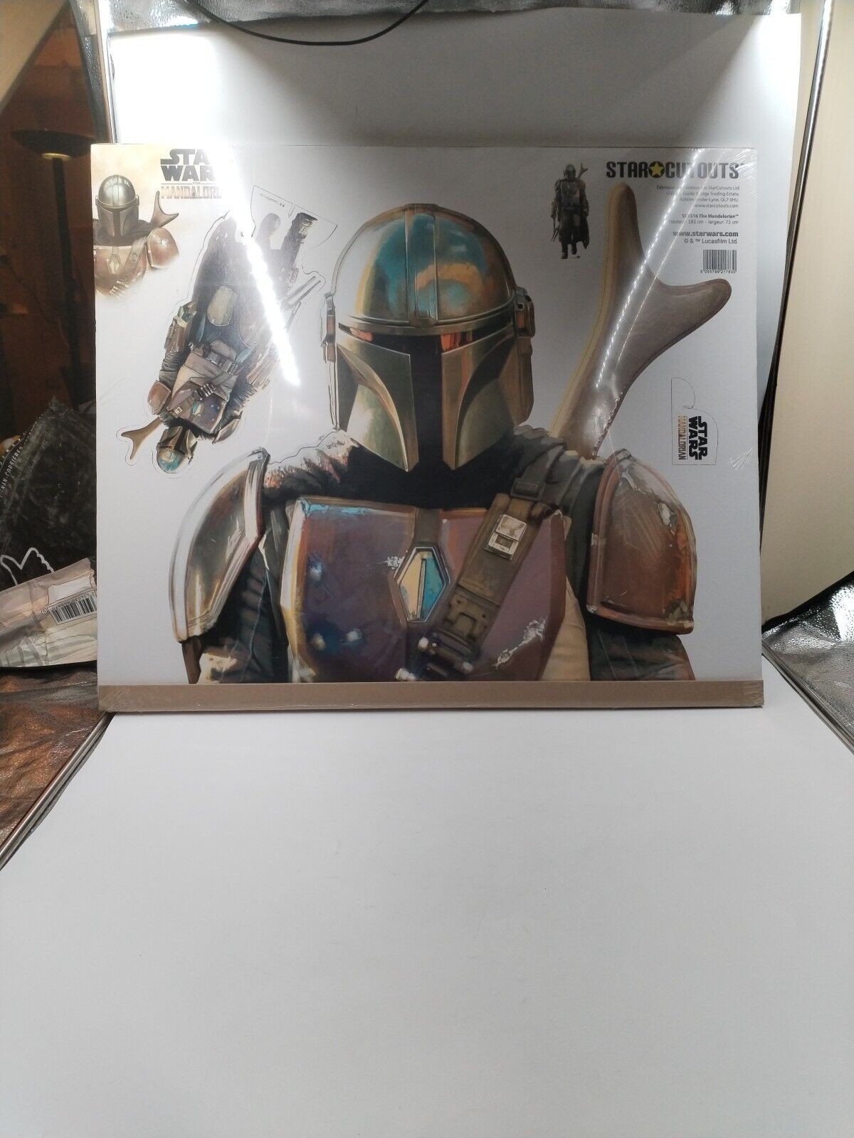 Figurine Grandeur Nature Mandalorian en Carton 183 cm Star Wars