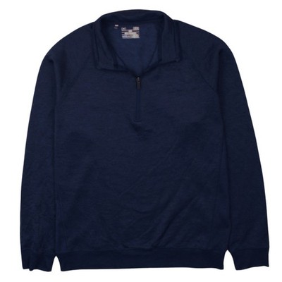 Under Armour Herren Fleece Sweatshirt blau ColdGear 1/4 Zip Gr. L