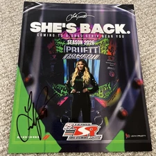  Leah Pruett signed “She's Back"  Postcard season 2026. PRI show 2025
