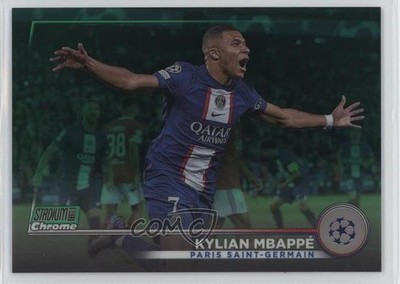 2022 Topps Stadium Club Chrome UEFA Competitions 52/99 Kylian Mbappe Mbappé 14tf