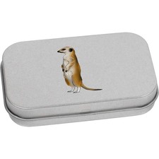 'Alert Meerkat' Metal Hinged Tin / Storage Box (TT030394)