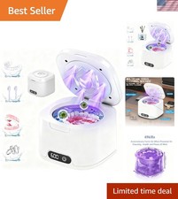Ultrasonic Retainer Cleaner Machine - Denture cup Bath,49kHz 4 Modes Dental C...