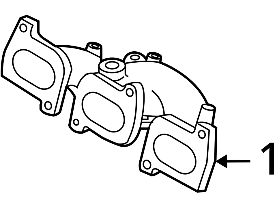 Colector de escape turbocompresor Mazda Cx-9 2007-2015 con turbocompresor B500I Foto 4 de 4