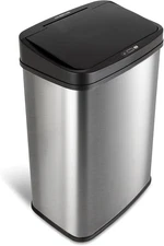 Automatic Touchless Infrared Motion Sensor Trash Can, 13 Gal 50L, Stainless Ste