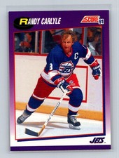1991-92 Score American #125 Randy Carlyle Winnipeg Jets