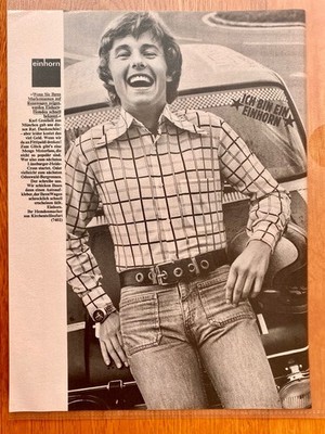 Einhorn Hemden Kirchentellinsfurt Speedmaster Mark II 1973 Vintage Werbung V93