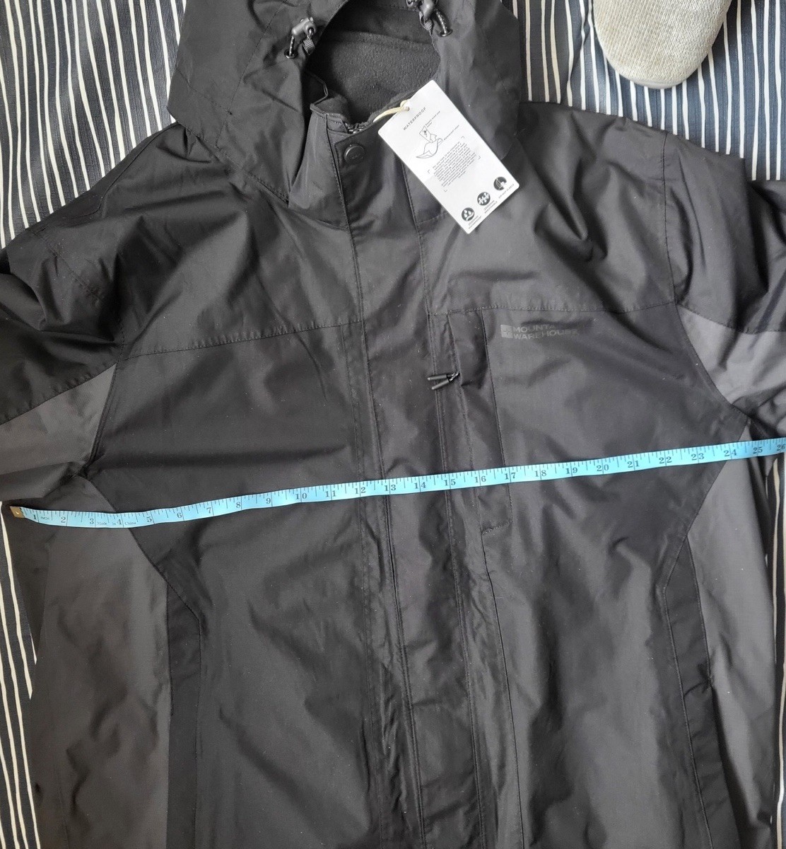 Mountain Warehouse Men's 3 in 1 Water Resistant Jacket with Adjustable Hood image 7
