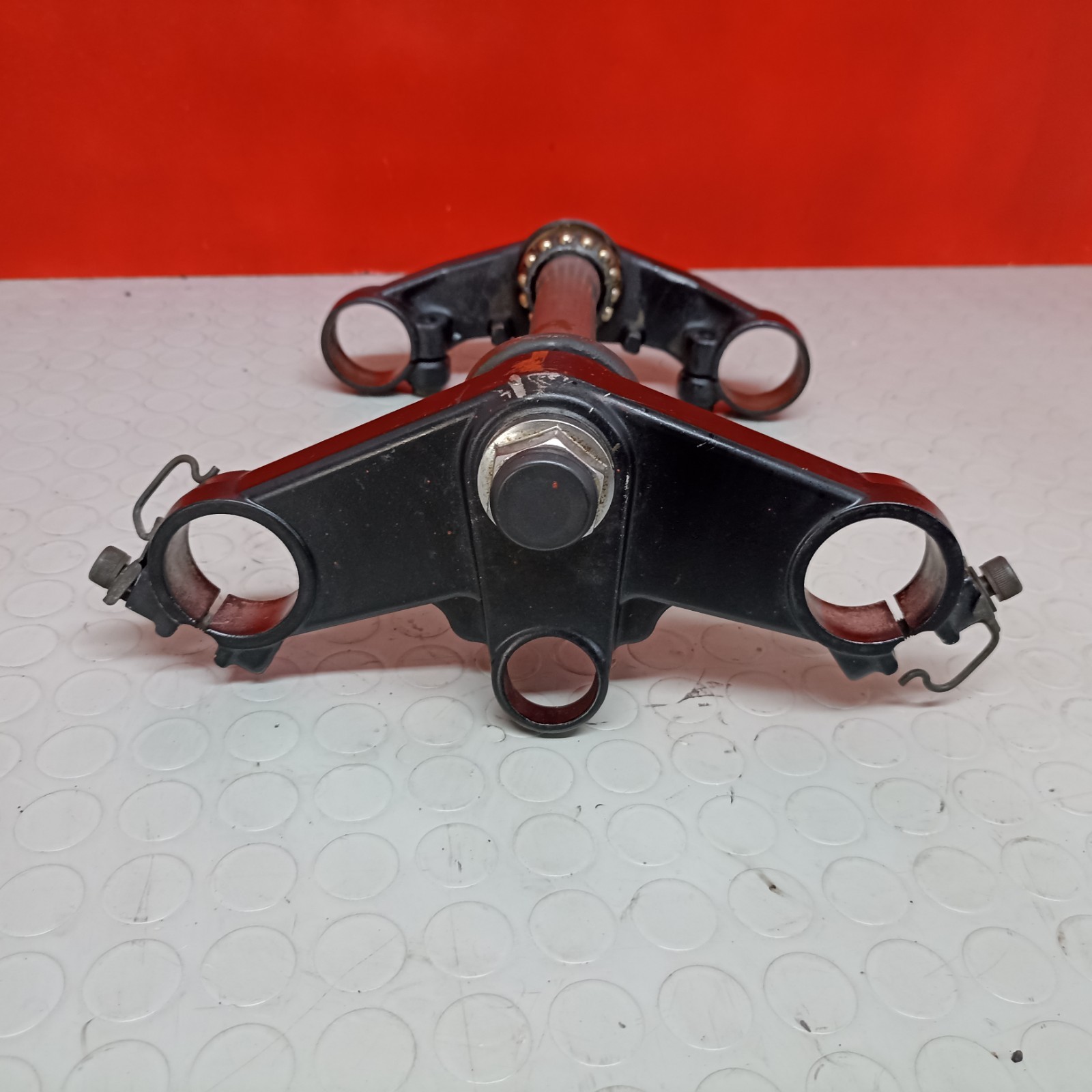 Piastre Sterzo Honda CBR 1000 F 1987 1988 Plates Steering Piastra Superiore Dado