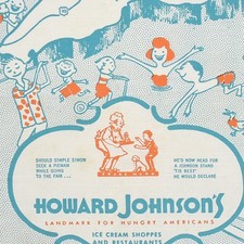 Ristorante gelateria Howard Johnson's Miami Golden Beach Florida anni '60