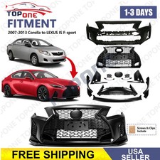 Complete Bumper Body Kit Fit 2007-2013 Corolla To Lexus Is 2022 F-sport Complete Bumper Body Kit Fit 2007-2013 Corolla To Lexus Is 2022 F-sport