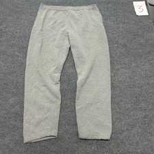 Russell Sweatpants Mens Size XL Gray Casual Fleece Straight Leg Made in USA