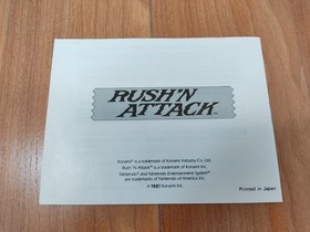 MINTY BOX CIB Rush'n 'N Attack complete in nintendo nes collectr lot SUPER CLEAN