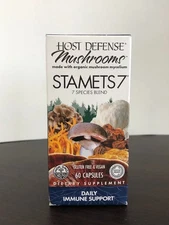 Host Defense Mushrooms Stamets 7- Daily Immune Support 60 veg caps EXP 04/2026 +