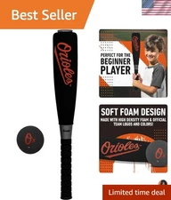Safe and Lightweight Jumbo Foam Bat & Ball Set - Baltimore Orioles Official Gear