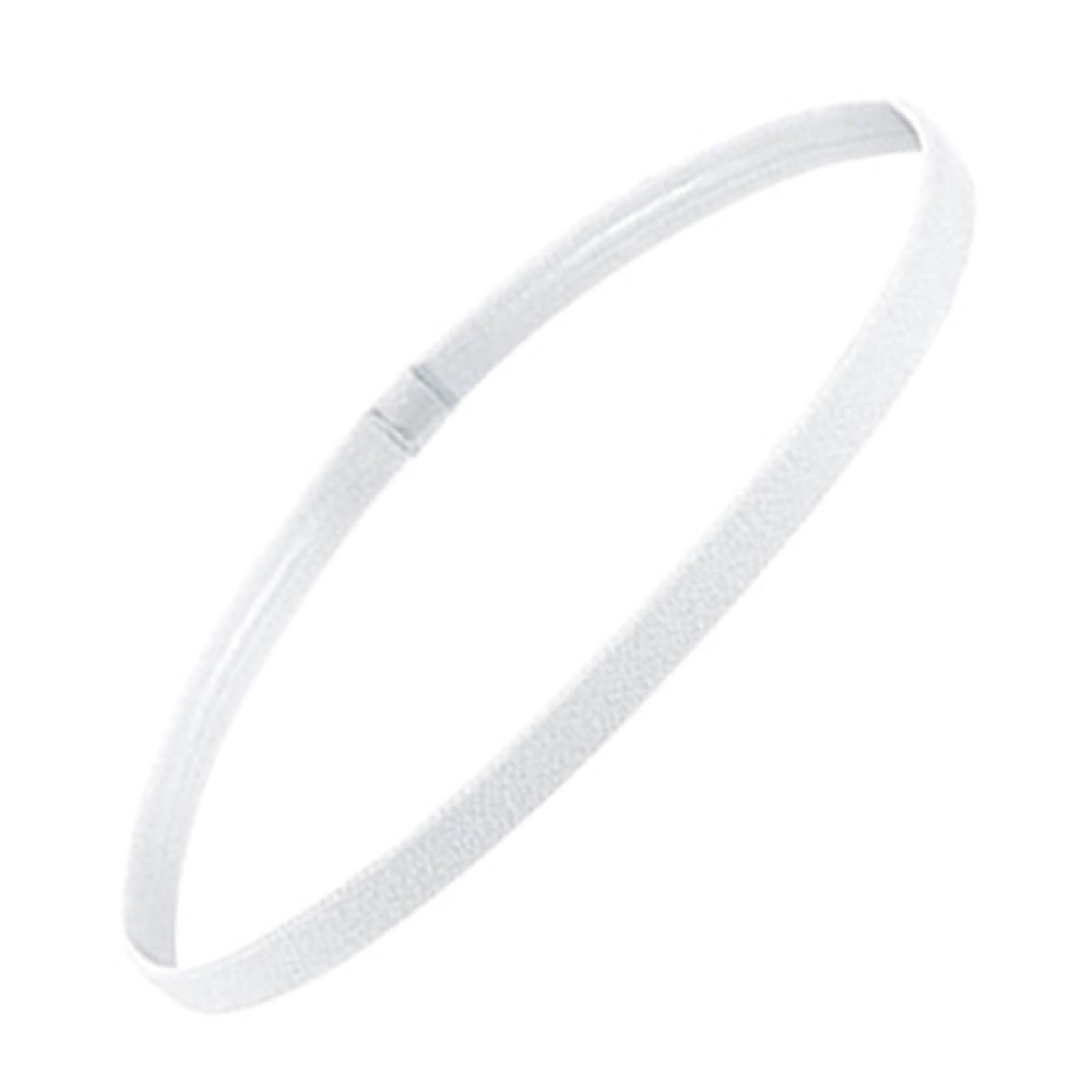 White Thin Elastic Sports Headbands Sweatband for Women  