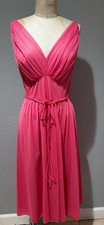 Vintage 1950's Coral Pink Grecian Nightgown