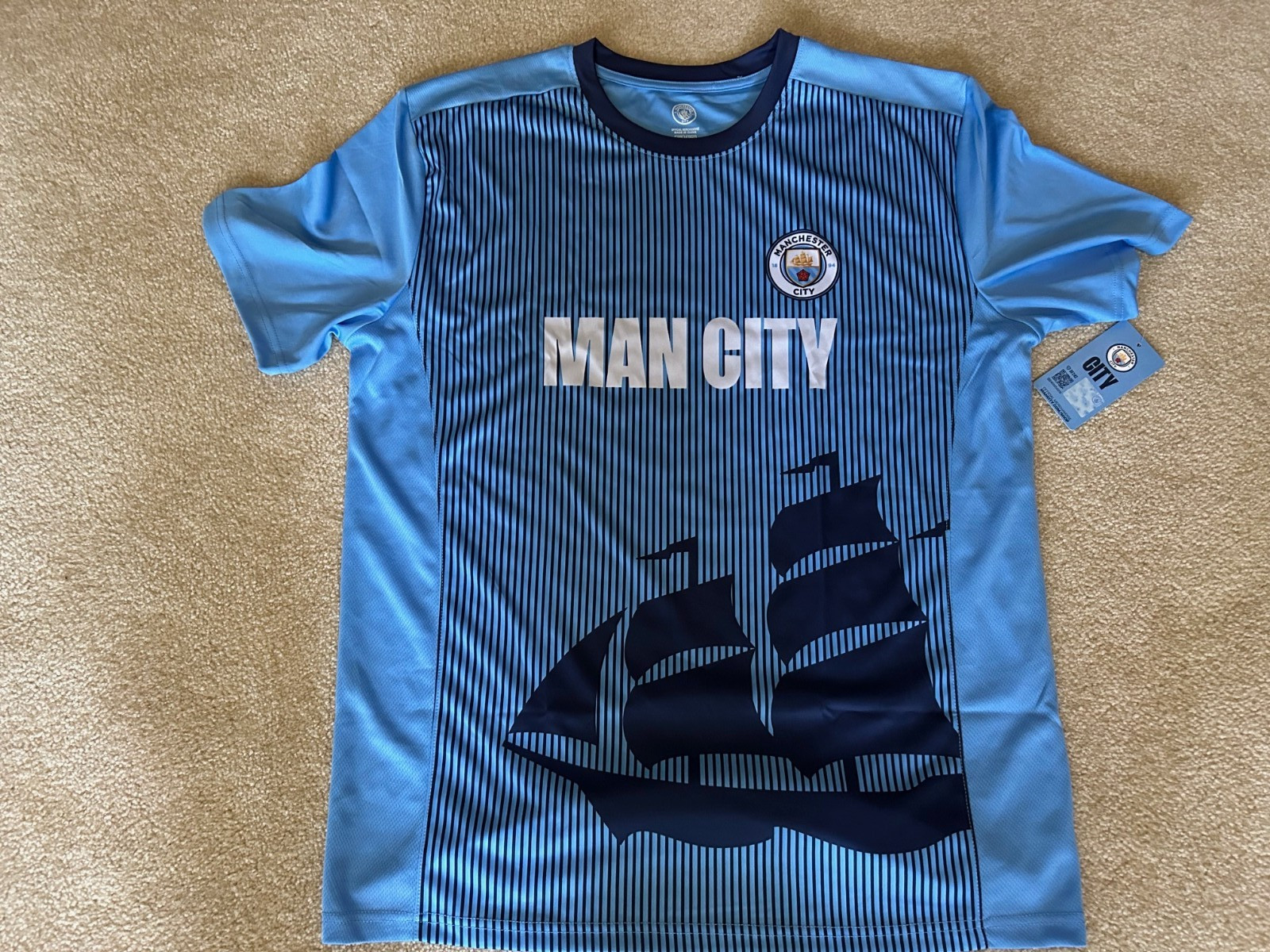 Soccer Jersey Manchester City Official Fan Merchandise Jersey – Size Xl Nwts