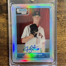 2006 1st Bowman Chrome Prospects Refractor Jon Lester Autograph /500 #BC239