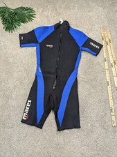 Muta corta uomo Mares Tritone 4 3 mm nera blu zip anteriore immersioni subacquee