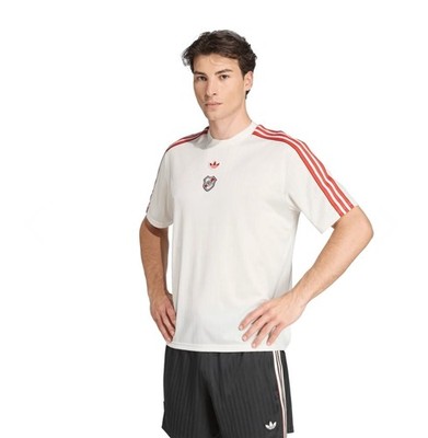 adidas River Plate Terrace Icons Jersey White Red Stripe Men's