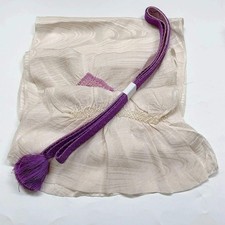 7438 Japanese Kimono Accessory Obiage and Obijime 2-piece Set Silk Shibori