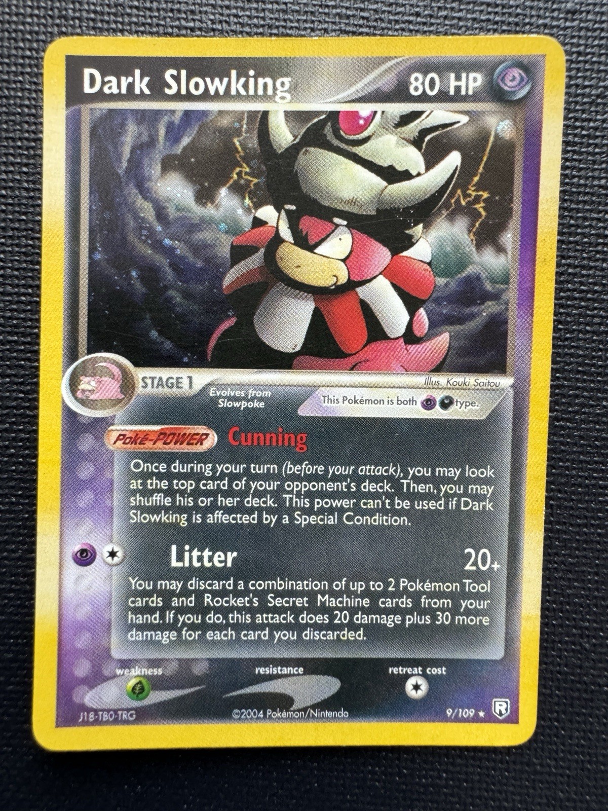 Dark Slowking 9/109 Holo Rare EX Team Rocket Returns Pokemon  2004 NM
