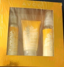 Avon Gift Set Wonder White Amber Scented Body Wash Lotion Mist Discontinued 2011