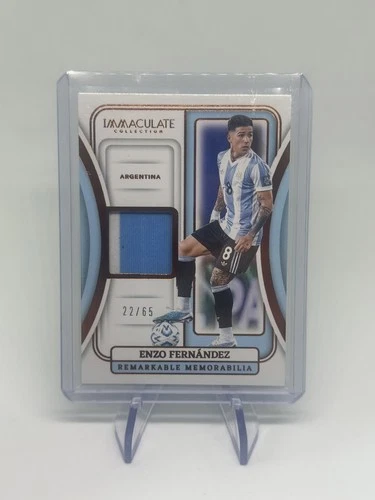 2024/25 Panini Enzo Fernandez Remarkable Memorabilia Argentina immaculate soccer