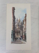 Vintage Delarue Paris Edition Lithograph Print 542- 11 x 6 inches