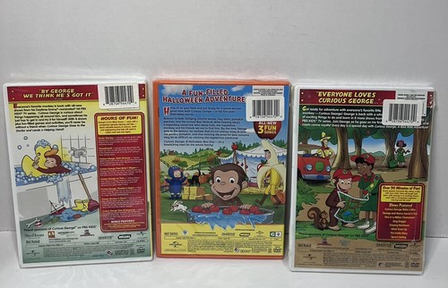 Curious George DVD 3er Pack (Titel siehe Bilder und Beschreibung) Brandneu versiegelt - Bild 2 von 8