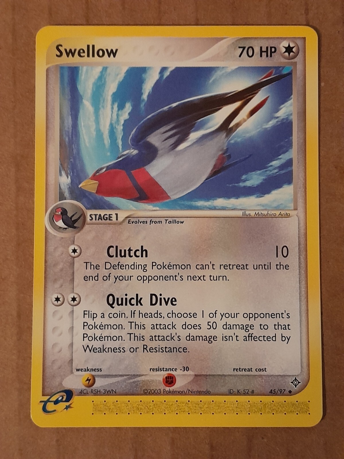 Pokemon Swellow 45/97 Ex Dragon NM-Mint See Pictures