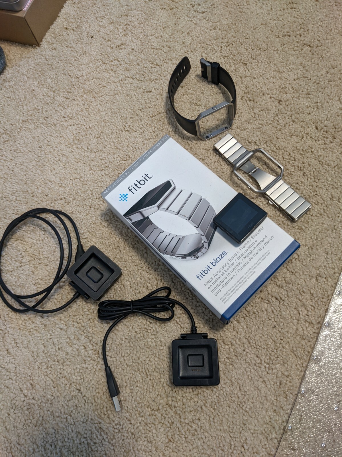 Fitbit Blaze Smart Fitness Watch kit - Metal Band and 2 chargers | eBay