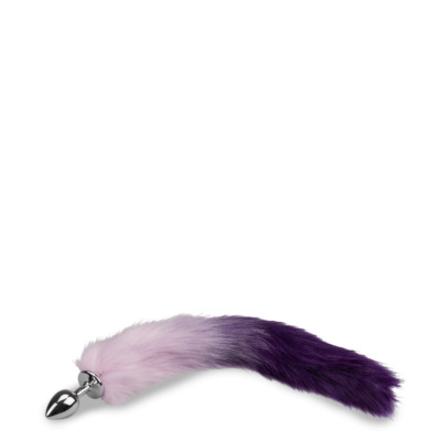 Tail-Plug mit Fuchsschwanz in Flieder und Violett