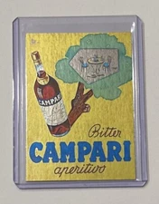 Campari Bitters Platinum Plated Limited Edition Artist Signed Trading Card 1/1