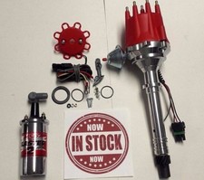 Chevy Sbc Bbc Ready To Run Distributor 327- 454 And A Msd Chrome Coil