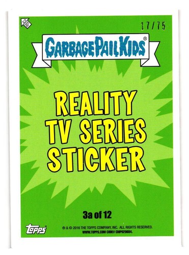 2016 GARBAGE PAIL KIDS SERIES 2 PRIME SLIME TRASHY TV PICK YOUR CARD BLOODY RED - Picture 128 of 323