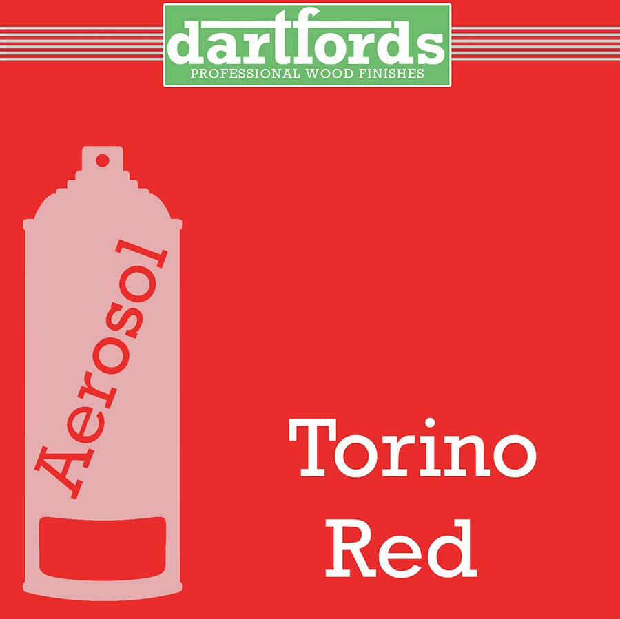Vernis nitrocellulose DARTFORDS de lutherie coloris Torino Red finition premium aérosol 400ml