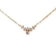 [Used] agete/Agate K18 Diamond Necklace/g486-92