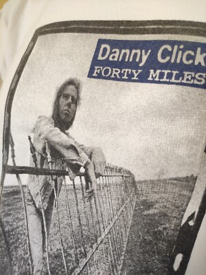 Vintage 90s Danny Click T Shirt Blues Country Rock Single Stitch Guitar Band Tee