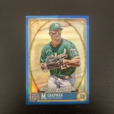 2021 Gypsy Queen Matt Chapman #134 Blue Chrome #/99 Oakland Athletics GQ 