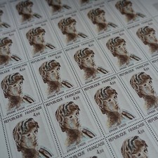 FEUILLE SHEET TIMBRE TABLEAU ÉPHÈBE D'AGDE N°2210 x25 1982 NEUF ** MNH