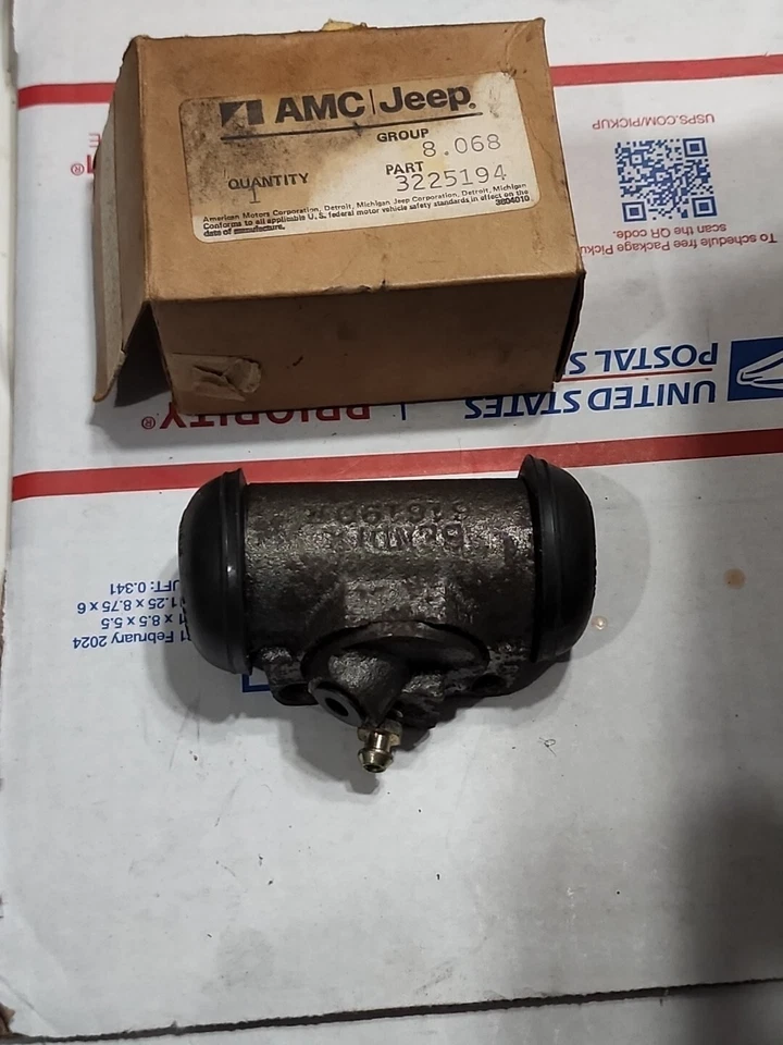 Cilindros de rueda de freno delanteros L&R 6 cilindros AMC PACER 1975 76 3225194 Foto 3 de 4