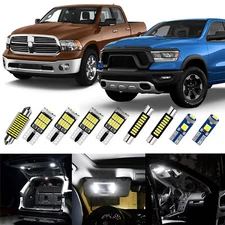 Interior LED Lights Bulbs Kit Package Set for 2009-2023 Dodge Ram 1500 2500 3500