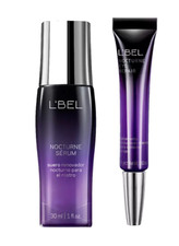 L'BEL NOCTURNE DUO: NIGHT SERUM 30ml  EYE CONTOUR 15ml HYALURONIC ACID   NEW 
