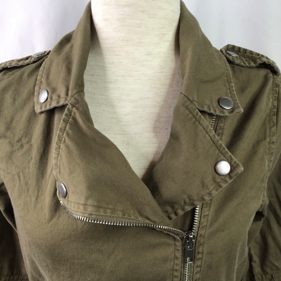 Be Cool Jacket Size Small Utility Asymmetrical Zi… - image 3