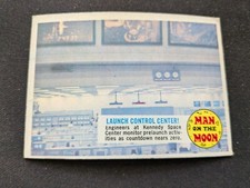 1969 Topps Man On The Moon Card # 35A Launch Control Center (VG/EX)