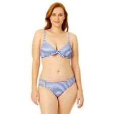 Bow Front Bralette Swim Top Scrunch Side Bikini Swim Bottoms New 3x 24w 26w NEW