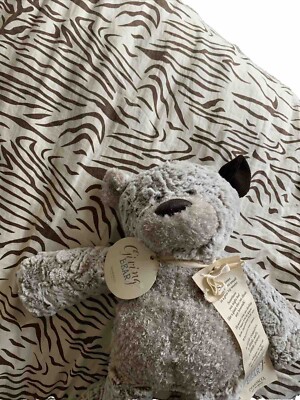 DEMDACO Giving Bear With Corduroy Ear Children's Plush Stuffed Animal Toy