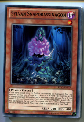 Yu-Gi-Oh! Sylvan Snapdrassinagon Rare ENG PRIO-EN019 Sylvanischer Killöwenmaul